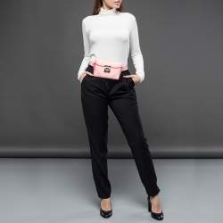 MCM Pink Leather Berlin Chain Belt Bag
