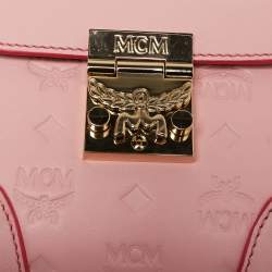 MCM Pink Leather Berlin Chain Belt Bag