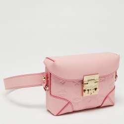 MCM Pink Leather Berlin Chain Belt Bag