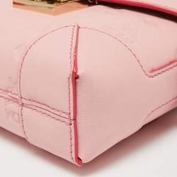 MCM Pink Leather Berlin Chain Belt Bag