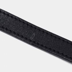 Pre Owned MCM Black Leather Zip Satchel