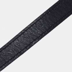 Pre Owned MCM Black Leather Zip Satchel