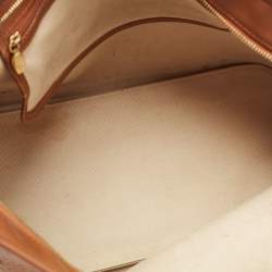 MCM Cognac Visetos Coated Canvas Tote