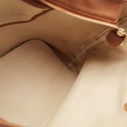 MCM Cognac Visetos Coated Canvas Tote