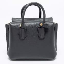Pre Owned MCM Grey Leather Mini Milla Park Avenue Tote