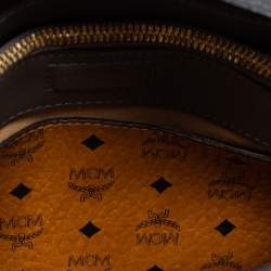 Pre Owned MCM Grey Leather Mini Milla Park Avenue Tote