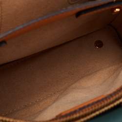 Pre Owned MCM Green Leather Mini Milla Park Avenue Tote