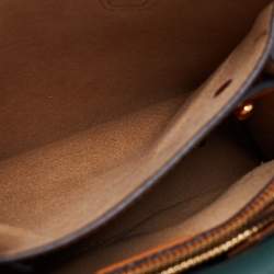 Pre Owned MCM Green Leather Mini Milla Park Avenue Tote