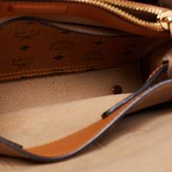 Pre Owned MCM Green Leather Mini Milla Park Avenue Tote