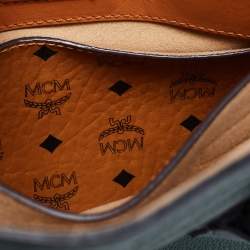 Pre Owned MCM Green Leather Mini Milla Park Avenue Tote