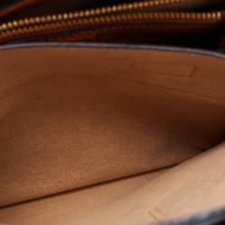 Pre Owned MCM Green Leather Mini Milla Park Avenue Tote