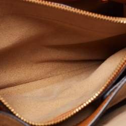 Pre Owned MCM Green Leather Mini Milla Park Avenue Tote