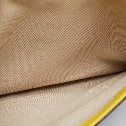 Pre Owned MCM Multicolor Snakeskin And Leather Little Veronica Top Handle Bag