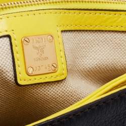 Pre Owned MCM Multicolor Snakeskin And Leather Little Veronica Top Handle Bag