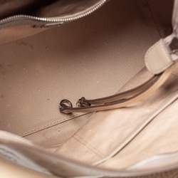 MCM Grey Monogram Leather Shoulder Bag