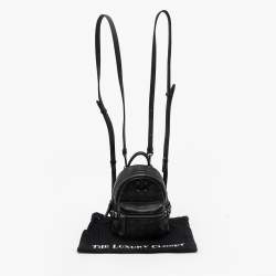 MCM Black Visetos Coated Canvas And Leather X-Mini Stark Bebe Boo Backpack
