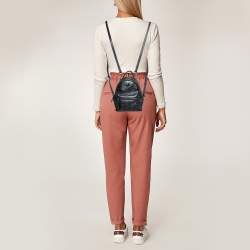 MCM Black Visetos Coated Canvas And Leather X-Mini Stark Bebe Boo Backpack