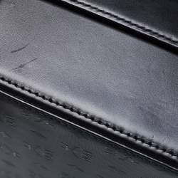 MCM Black Visetos Coated Canvas and Leather Berlin Box Bag