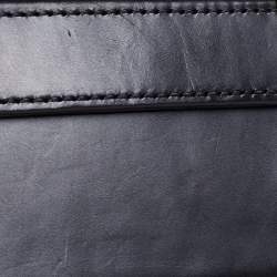 MCM Black Visetos Coated Canvas and Leather Berlin Box Bag
