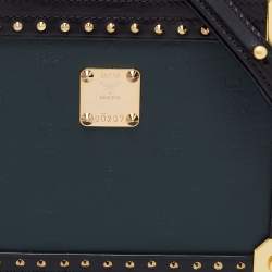 MCM Black Visetos Coated Canvas and Leather Berlin Box Bag