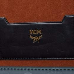 MCM Black Visetos Coated Canvas and Leather Berlin Box Bag