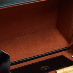 MCM Black Visetos Coated Canvas and Leather Berlin Box Bag