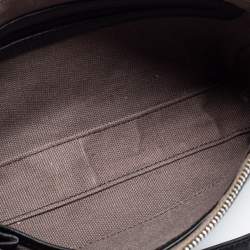 MCM Black Visetos Coated Canvas And Leather Chain Pochette