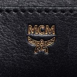 MCM Cognac Visetos Coated Canvas Mini Stark Side Studs Backpack