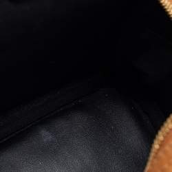 MCM Cognac Visetos Coated Canvas Mini Stark Side Studs Backpack