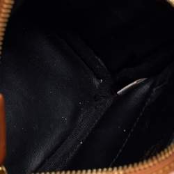 MCM Cognac Visetos Coated Canvas Mini Stark Side Studs Backpack