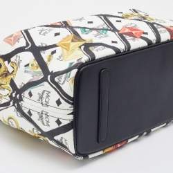  MCM Multicolored Coated Canvas and Leather Rombi Motif Reversible Tote