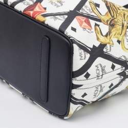  MCM Multicolored Coated Canvas and Leather Rombi Motif Reversible Tote