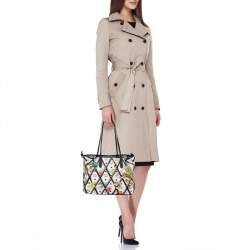  MCM Multicolored Coated Canvas and Leather Rombi Motif Reversible Tote