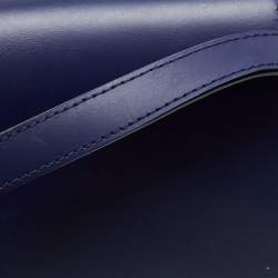 MCM Navy Blue Leather Small Patricia Crossbody Bag