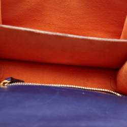 MCM Navy Blue Leather Small Patricia Crossbody Bag