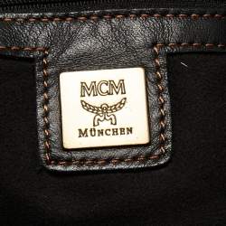 Pre Owned MCM Black Leather Satchel