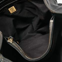 Pre Owned MCM Black Leather Satchel
