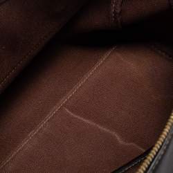 MCM BLack/ Cognac Visetos Coated Canvas and Leather Tote