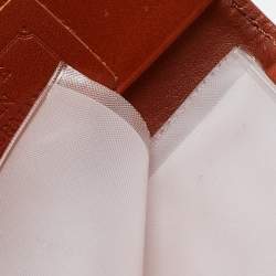 MCM Cognac Visetos Coated Canvas Bifold Card Holder