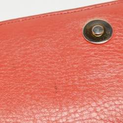 MCM Tan/Orange Visetos Coated Canvas and Leather Chain Crossbody Bag
