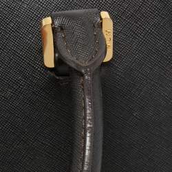 Pre Owned MCM Black Leather Double Zip Tote