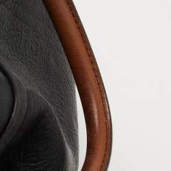 MCM Black/Brown Visetos Embossed Soft Leather Zip Shoulder Bag
