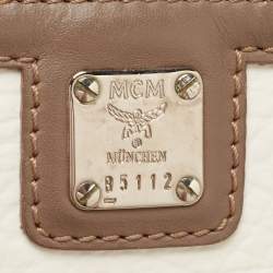 MCM Multicolor Visetos Coated Canvas and Leather Striped Munich Lion Tote