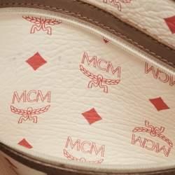 MCM Multicolor Visetos Coated Canvas and Leather Striped Munich Lion Tote