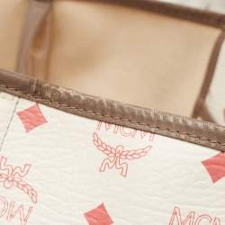 MCM Multicolor Visetos Coated Canvas and Leather Striped Munich Lion Tote