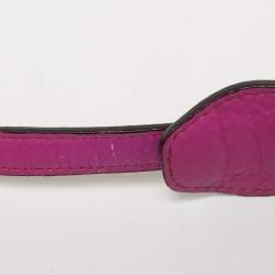 MCM Orange/Pink Croc Embossed and Leather Buckle Flap Top Handle Bag