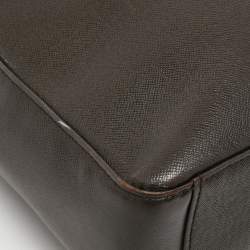 MCM Dark Brown Leather Flap Messenger Bag 