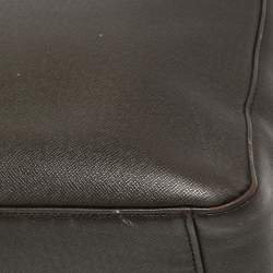 MCM Dark Brown Leather Flap Messenger Bag 