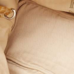 Pre Owned MCM Yellow Croc Embossed Patent Leather Shopper Tote