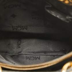 Pre Owned MCM Black Leather Bucket Tote